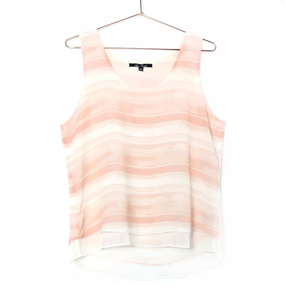 Anne French • Sherbert Stripe Layered Top